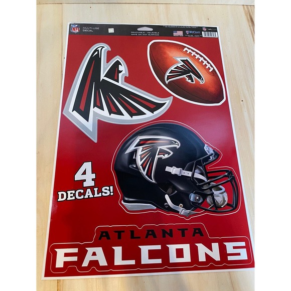 NFL Pick Your Team Decals Stickers 4 Piece Set Football Saints Jets Falcons etc. - Picture 7 of 9